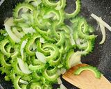 ゴーヤーとツナのトマト缶パスタ作り方5写真