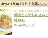 豚肉ともやしのきなこ風味炒め作り方7写真