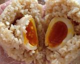半熟卵入おにぎり作り方6写真