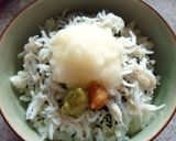 しらすおろし・梅わさび・塩昆布の丼作り方5写真