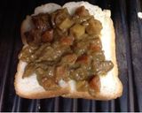 ☆リメイクレシピ☆カレートースト☆作り方1写真
