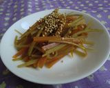 リメイク!きんぴらクリームパスタ作り方1写真