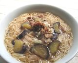 豚と茄子のにゅうめん作り方6写真