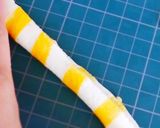 しましま薄焼き卵deかたつむり☆キャラ弁作り方3写真