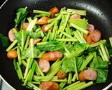 ほうれん草のにんにく醤油炒め作り方3写真