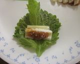 甘味噌入り大葉の竹輪チーズ巻き作り方3写真