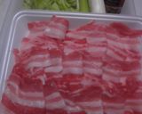 豚ばら肉のオイスターソース炒め丼作り方1写真