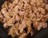 豚ばら肉のオイスターソース炒め丼作り方6写真