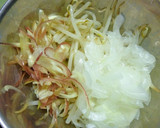 新玉葱・もやしのみょうが風味の酢の物作り方4写真