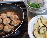 茄子と豆腐つくねのあんかけ作り方6写真