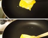 卵１個★フライパンで玉子焼き★お弁当用作り方3写真