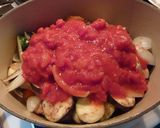チキンと夏野菜のトマト煮込み作り方3写真