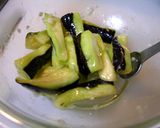 レンジでチン♫♬茄子の塩麹和え作り方4写真