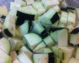 そぼろと茄子のキムチ冷奴作り方1写真