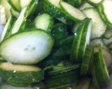 なめ茸ときゅうりのおろし和え作り方1写真