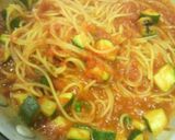 ズッキーニのトマトソーススパゲティ作り方3写真