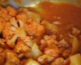 カリフラワーのミルキートマト煮作り方3写真