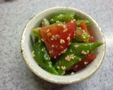 モロッコインゲンとトマトの塩麹ラー油和え作り方5写真