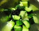 胡瓜のにんにく海苔胡麻和え作り方4写真