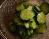 シンプル♪きゅうりだけの酢の物作り方1写真