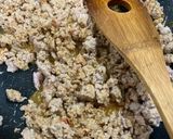 目玉焼きピリ辛そぼろどん作り方4写真