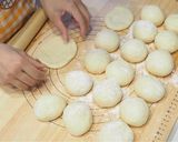 HBで生地作り ピザ＆卵＆ウインナーパン作り方10写真