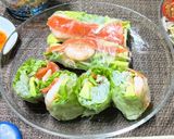 サーモン&海老&アボカドの生春巻き作り方6写真