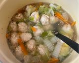 すぐできる⭐︎鶏団子の春雨スープ作り方6写真