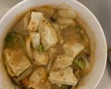お一人様簡単洋風棒棒鶏味豆腐野菜炒め作り方21写真