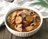 豚肉とサツマイモのみそ煮作り方4写真