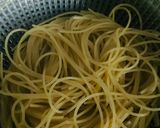 私の ペペロンチーノ風 スープスパ作り方2写真