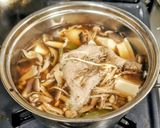 名古屋駅前風！ゆできしめんで具だくさん肉きしめん作り方3写真