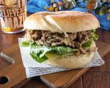 ラム肉の葱塩ガーリックペッパーサンド。作り方7写真