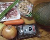 かぼちゃの豚汁：お雑煮/豚汁うどん作り方1写真