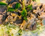 豚こまぎれ肉のマヨ＆マスタード炒め作り方2写真