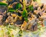 豚こまぎれ肉のマヨ＆マスタード炒め作り方2写真