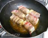 焼肉のたれでとうふの牛バラ巻きステーキ作り方3写真