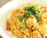 食べるラー油で♪アボカド・トマト・炒飯作り方6写真