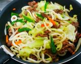 ♡焼きうどん♡こってり甘いソース味♥作り方3写真