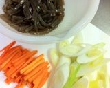 つきこんにゃくの麺つゆ炒め煮作り方1写真