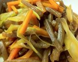 つきこんにゃくの麺つゆ炒め煮作り方5写真