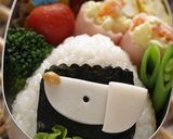 【キャラ弁】かまぼこのワンちゃん弁当作り方6写真