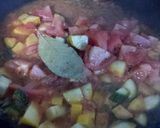 お豆とズッキーニのトマトソースをかけて作り方3写真