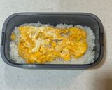 ニラひき肉丼　温玉つき作り方1写真
