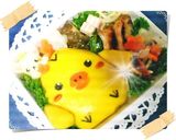 キャラ弁☆キイロイトリのオムライス弁作り方5写真