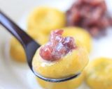 南瓜の白玉デザート♪小豆と豆乳を添えて作り方8写真