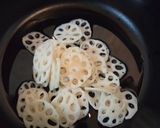 薄切りれんこんチップス作り方1写真
