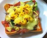 残った野菜でピザ風トースト！作り方5写真