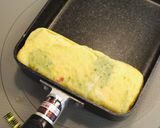 三つ葉とカニカマの玉子焼き～茶碗蒸し風～作り方4写真