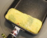 三つ葉とカニカマの玉子焼き～茶碗蒸し風～作り方4写真
